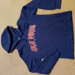 Ole Miss Rebels navy blue hoodie. Women's Sz S